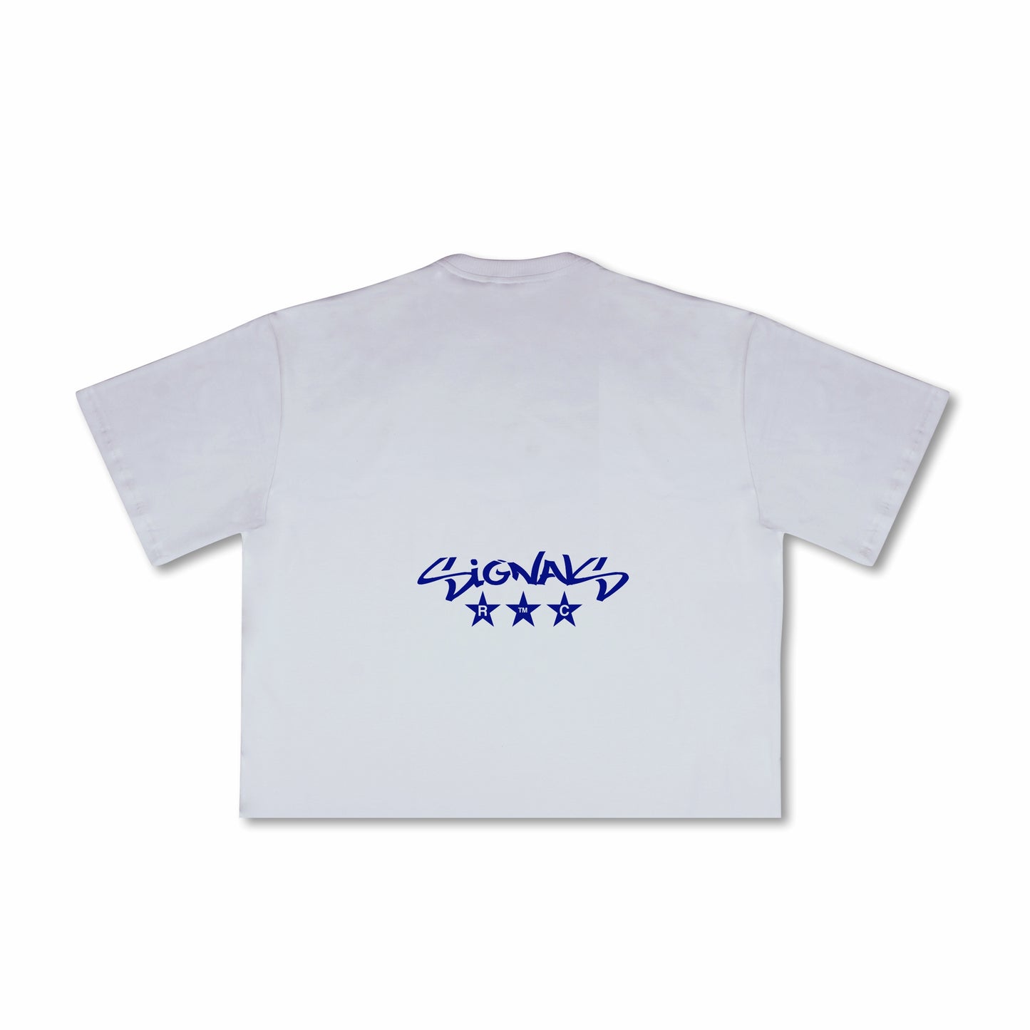T-shirt Boxy Signals Blanca