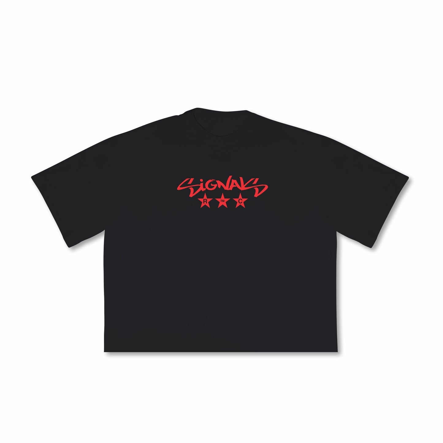 T-shirt Boxy Signals Black