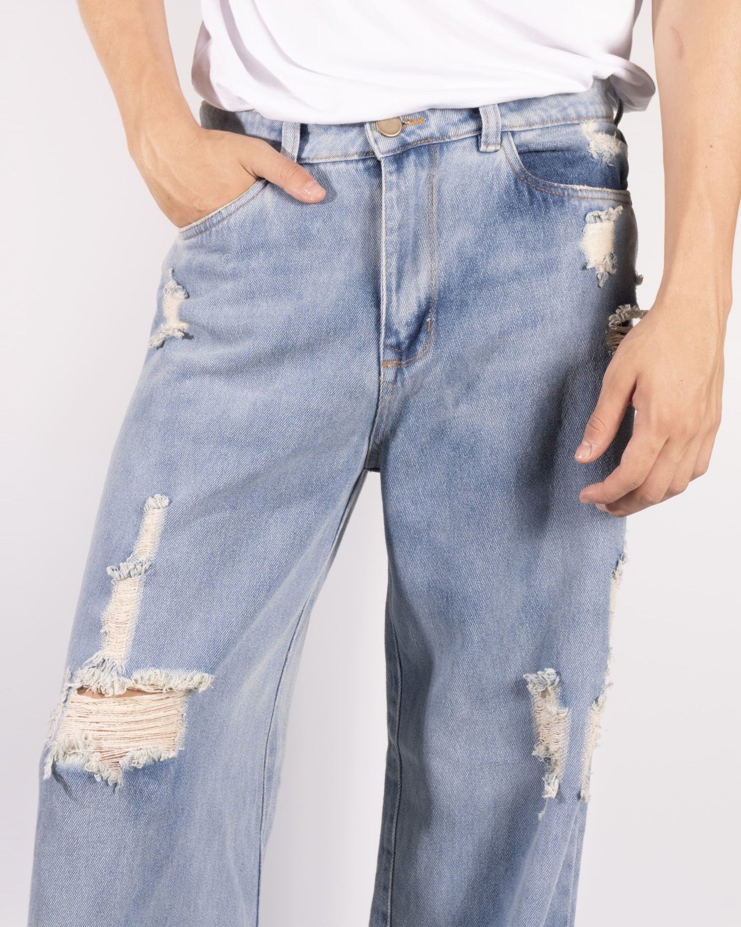 Jean Wide Leg Clear