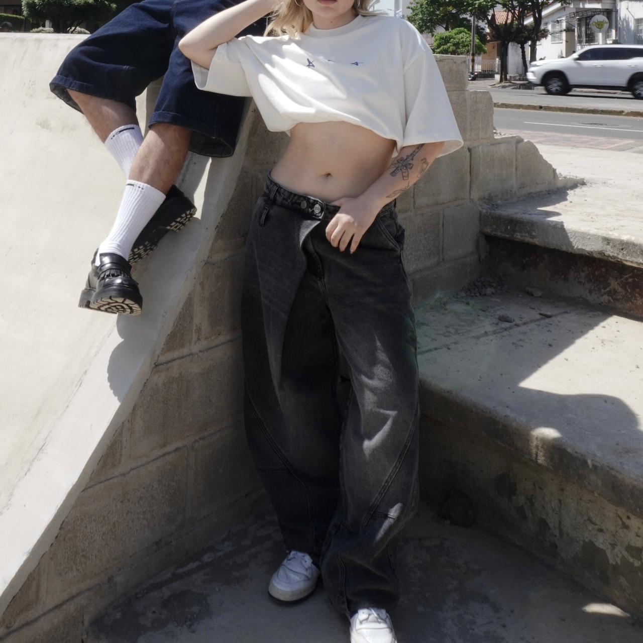 Jean Fold Baggy Unisex