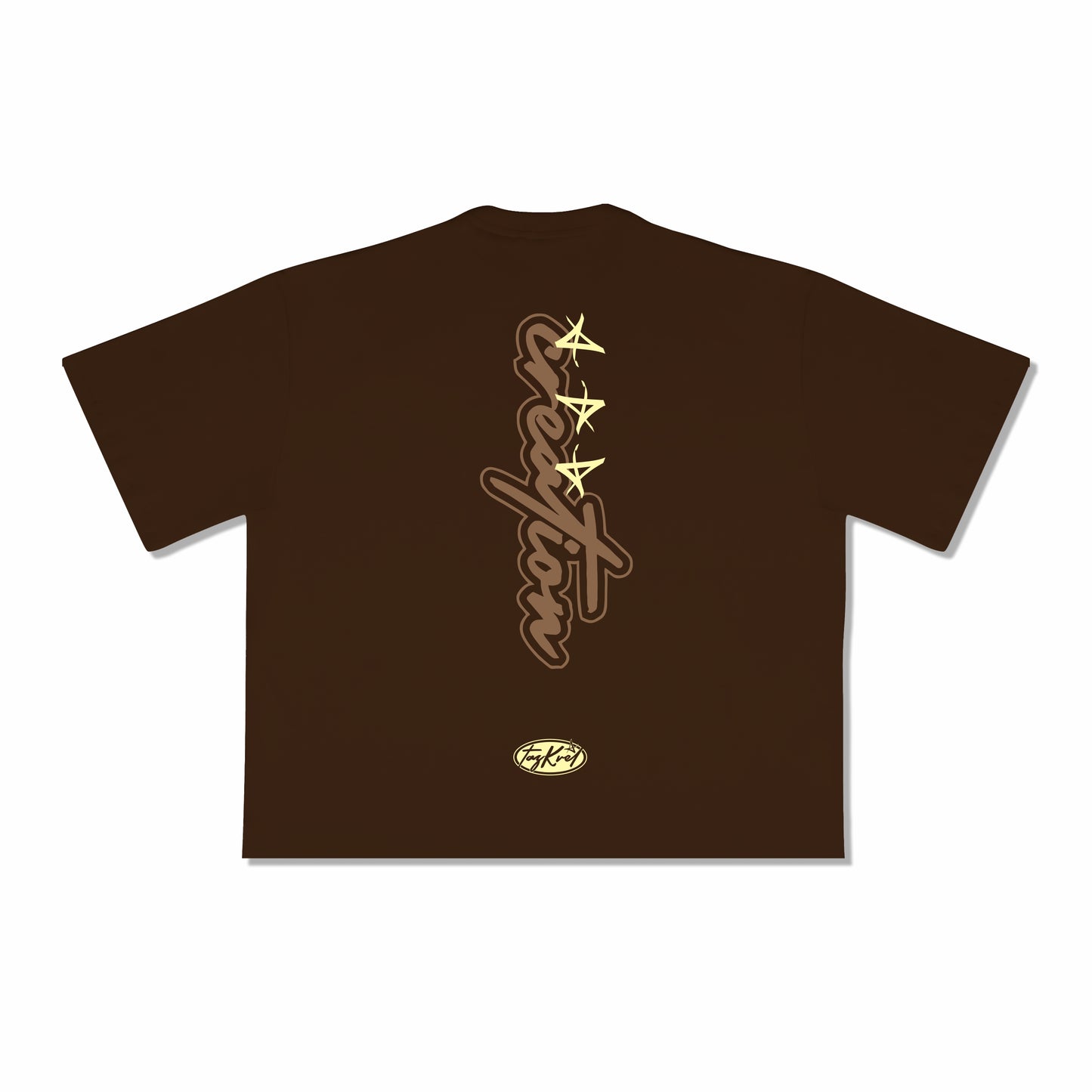 T-Shirt Boxy Brown Creation